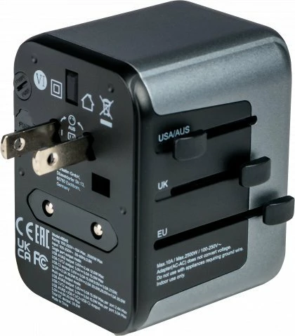 Adapter udhëtimi universal Verbatim UTA-03 Global 49545, i zi