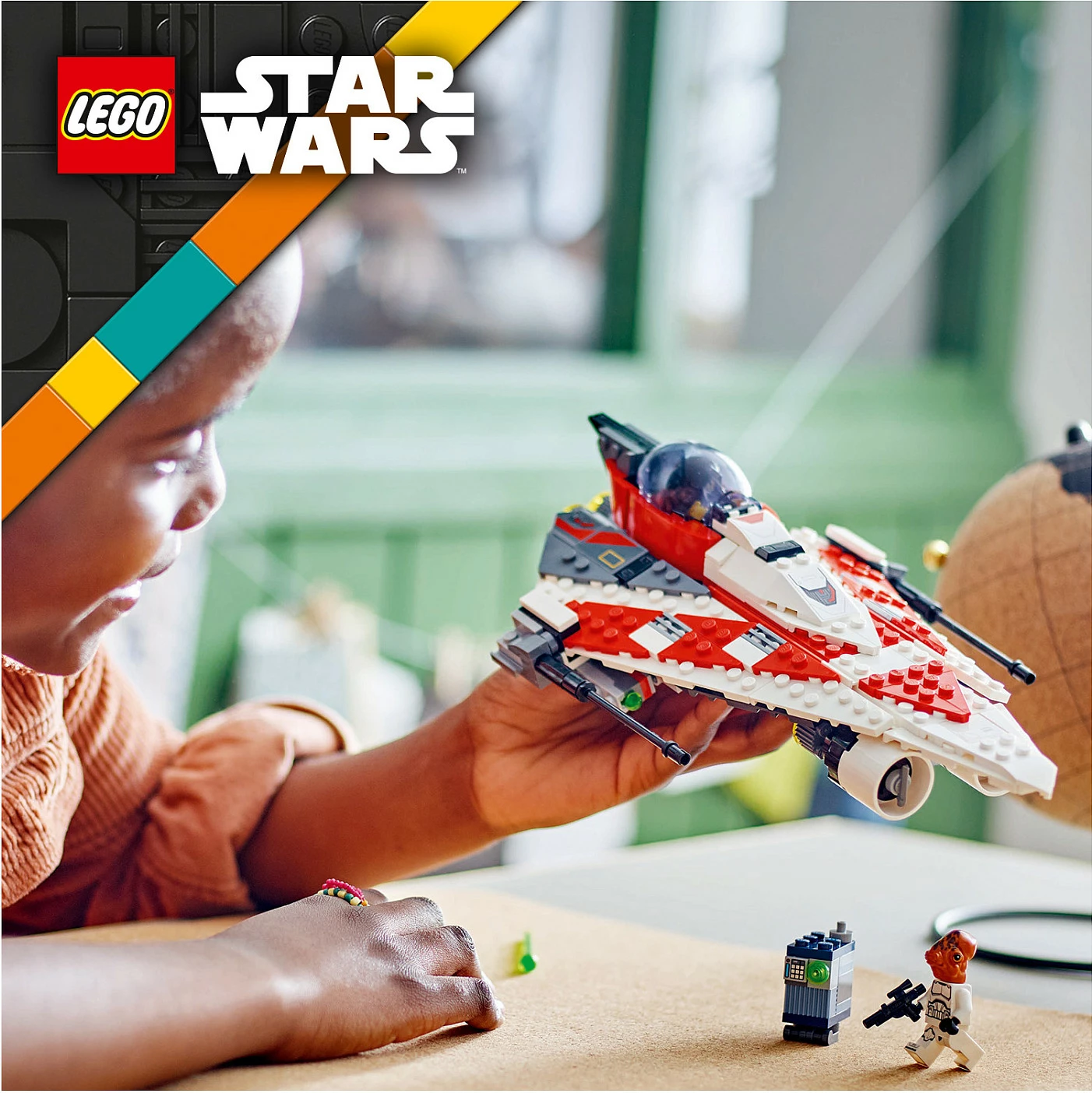 Set ndërtimi LEGO Jedi Bob's Starfighter, 305 pjesë, shumëngjyrësh