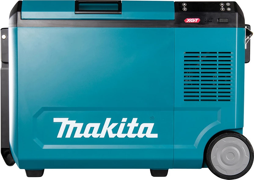 Kuti termike Makita CW004GZ 40V, portative, LED display, me rrota, zi/kaltër