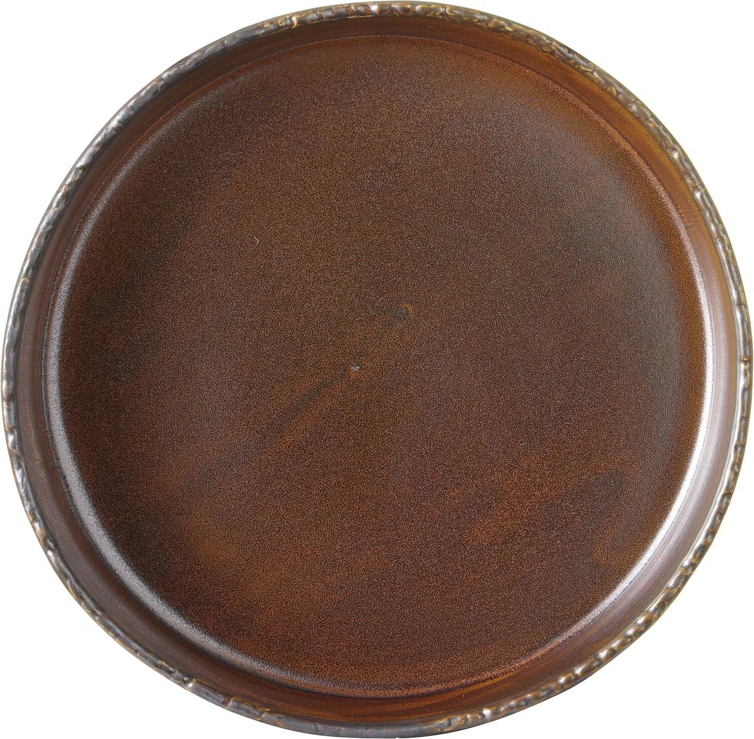 Pjatë me buzë të lartë Fine Dine Aurum Ø250 mm, porcelan i vitrifikuar, set 2 copë, kafe e errët