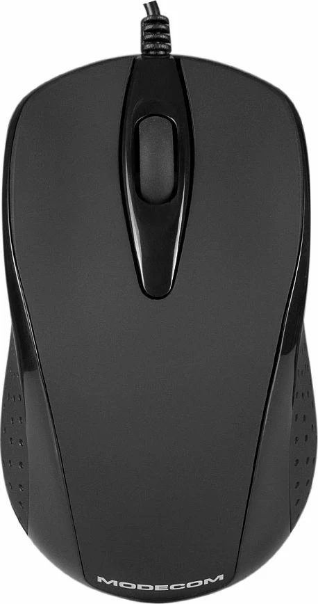 Maus Modecom M4 M-MC-00M4-100, USB, optik, 800 DPI, me kabllo, 2 butona, i zi