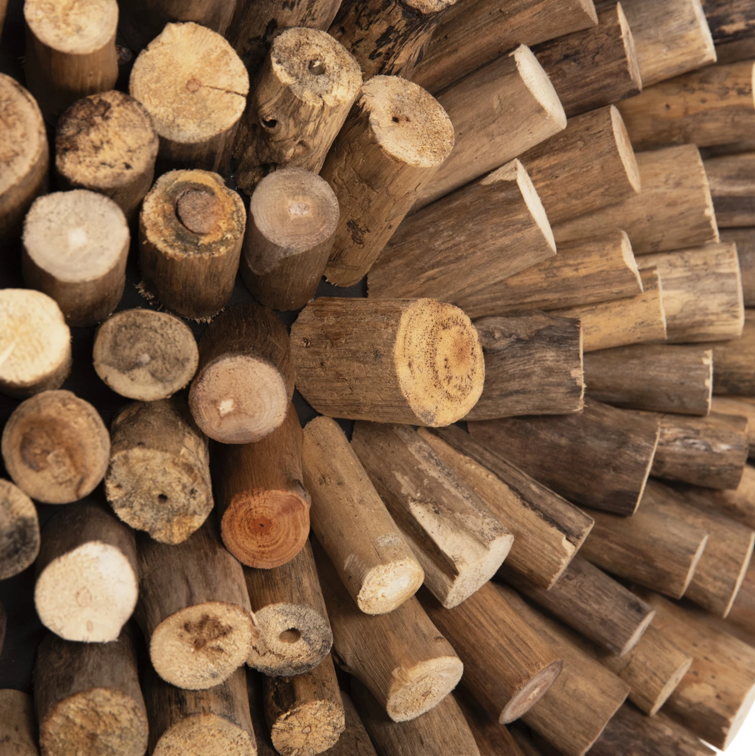 Dekor tavoline SHINZO, formë zemre, dru degësh TEAK, ngjyrë natyrale, FH7911, 57x5x56H cm