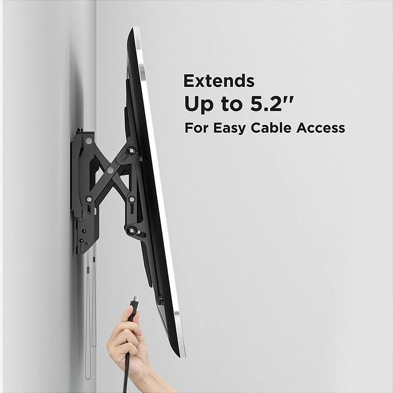 Mbajtës muri për TV VALUE 17.99.1185, VESA 200x200-600x400, 37"-80", i zi