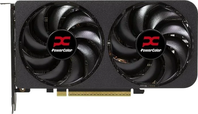 Kasë grafike PowerColor RX9060XT 16G-A, 16 GB, GDDR6, e zezë