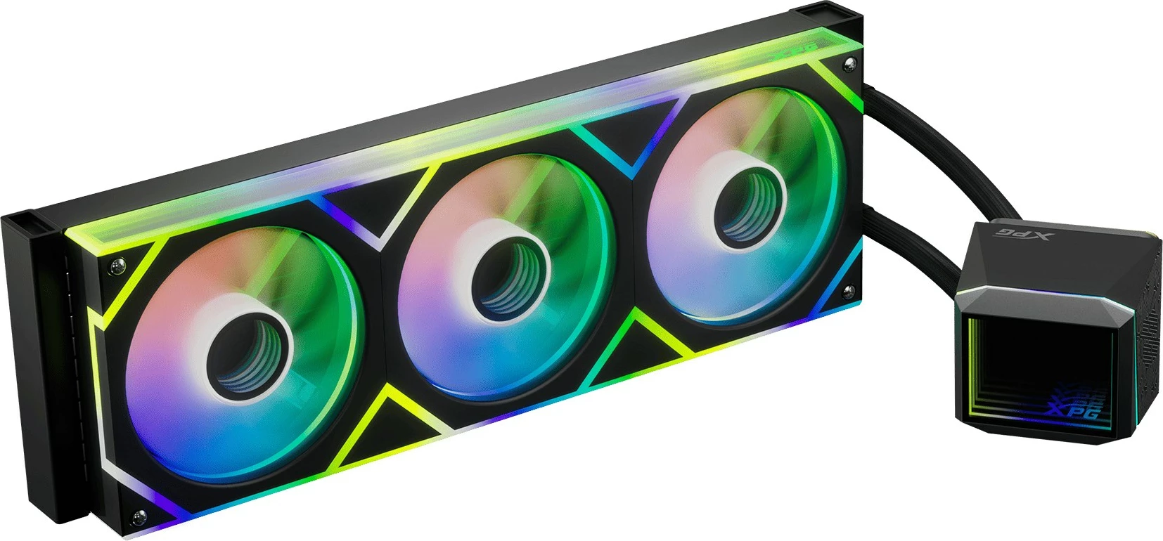 Ftohës me ujë all-in-one XPG LEVANTE II 360, 3 ventilatorë 12 cm, i zi