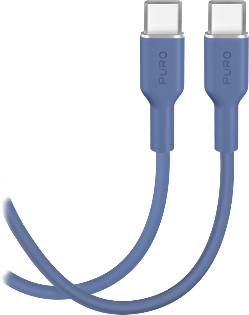 Kabllo USB-C në USB-C Puro ICON 1.5 m, kaltër