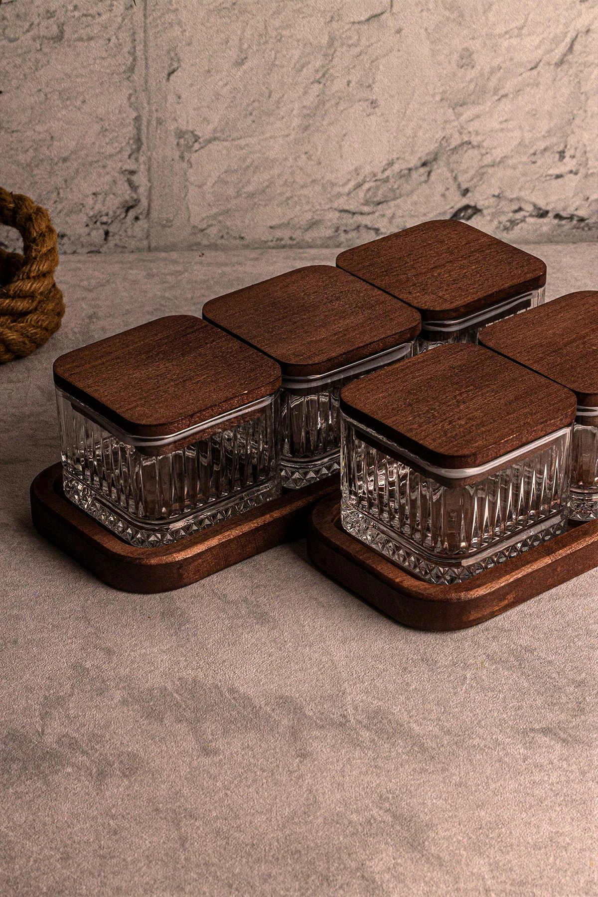 Set pjatash qelqi (14 copë), Hermia Concept, Blle Kare 8