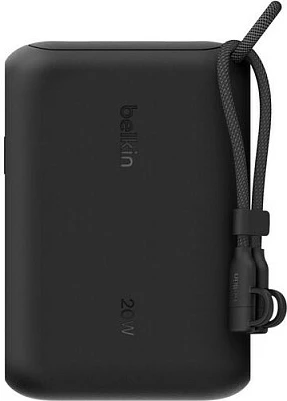 Powerbank Belkin BoostCharge BPB027hqBK, 10000 mAh, 20W, USB-C me display, e zezë