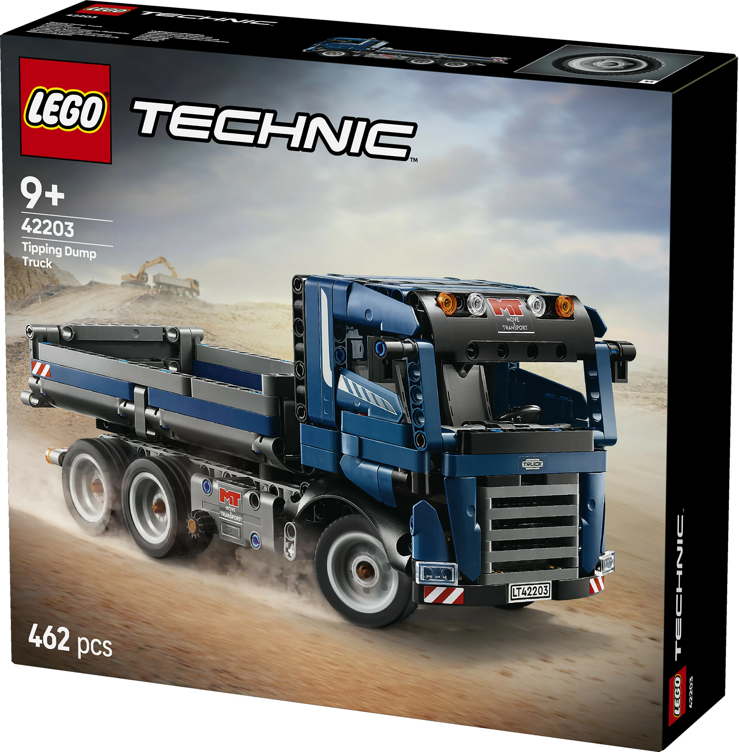 Set ndërtimi LEGO Technic Tipping Dump Truck, 462 pjesë, shumëngjyrësh