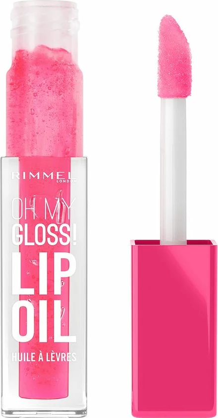 Vaj për buzë për femra Rimmel Oh My Gloss Nourishing Lip Oil me Vitamina 003 Berry Pink, 4.5ml