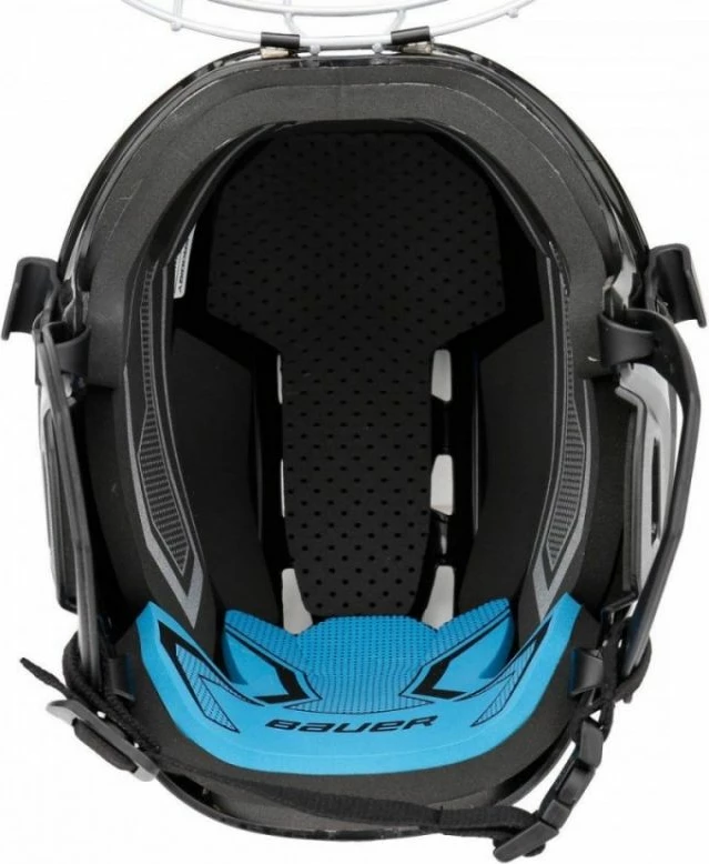 Helmetë hokeji për djem Bauer, e bardhë