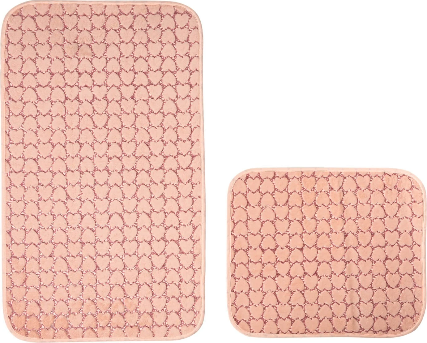 Set tapetash për banjo (2 copë), Mijölnir, Leila Heart, rozë e çelët