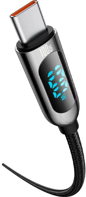 Kabllo Baseus CATSK-B01 USB-C në USB-C, 1m, 100W, e zezë