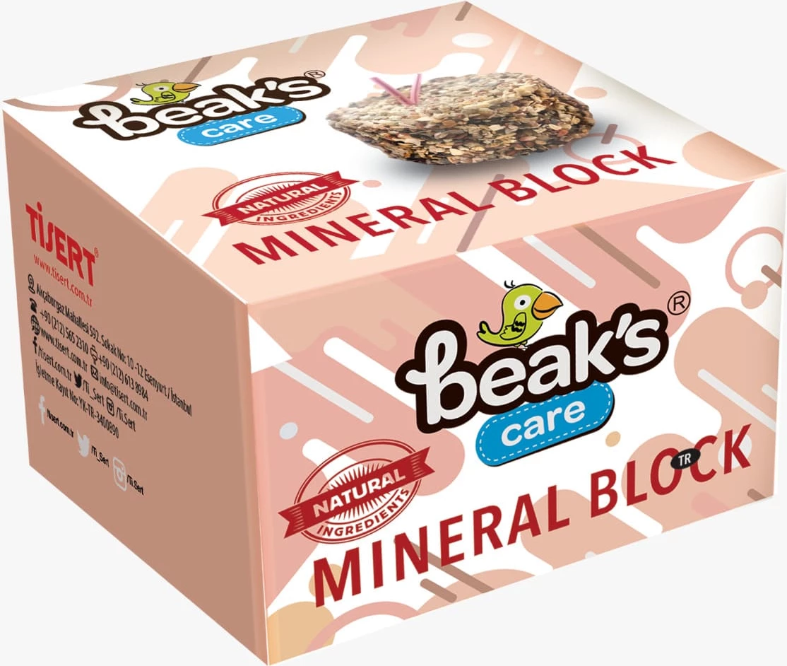 Bllok Mineral i Vogël për Zogj - 50g