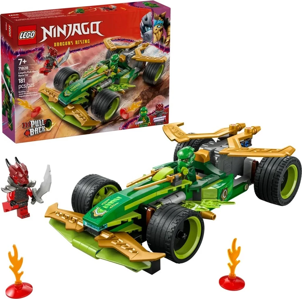 Set LEGO NINJAGO 71828 Lloyd's Pull-Back Race Car