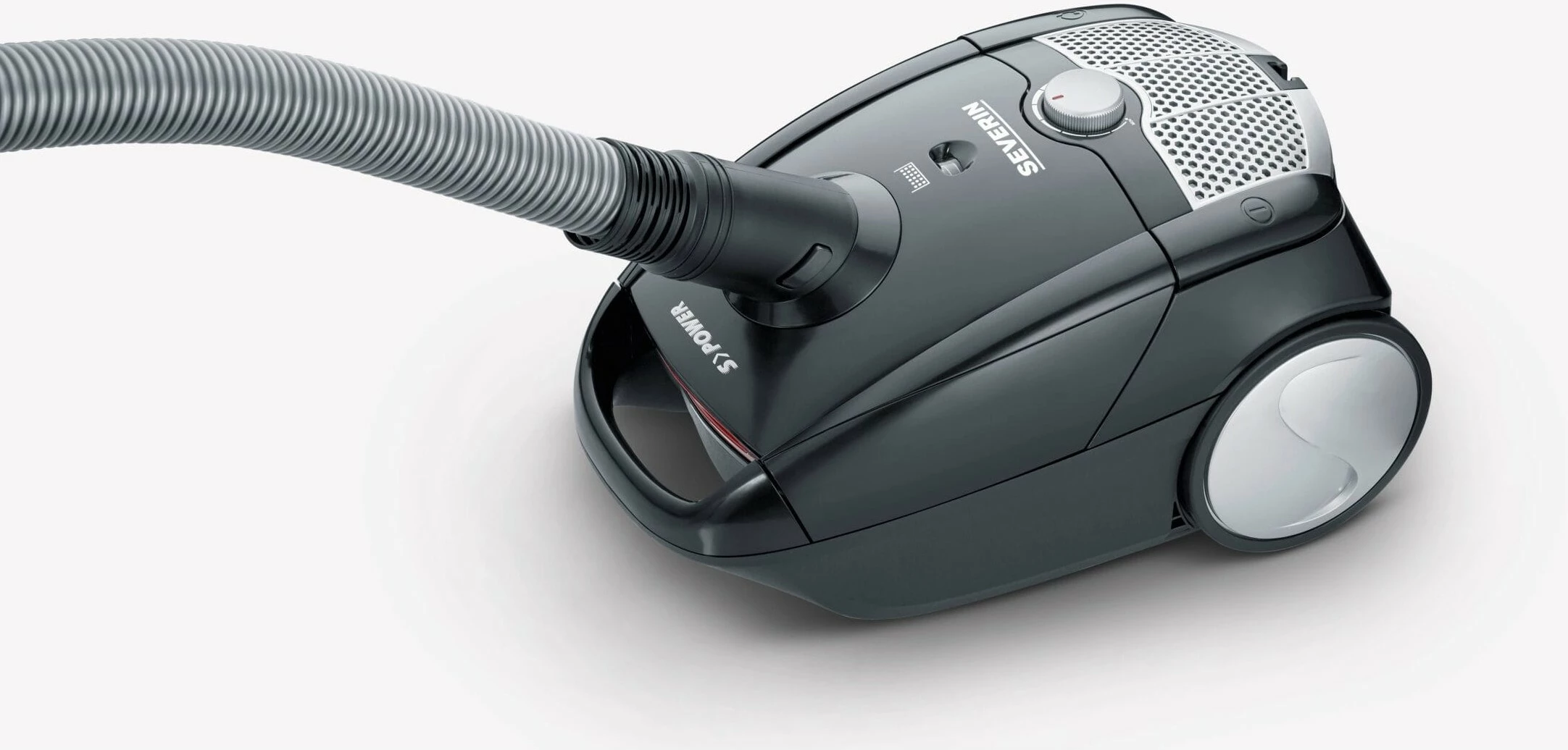 Fshesë me korrent Severin BC 9588, 750W, 2L, zi/gri