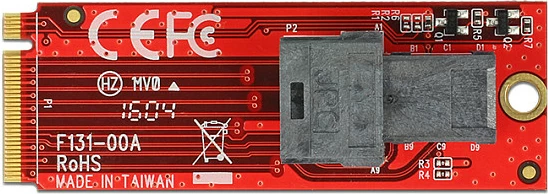 Adapter DeLOCK 62721, PCIe 3.0, M.2 në SFF-8643 (U.2 NVMe), 12 Gbit/s, kuq/zi