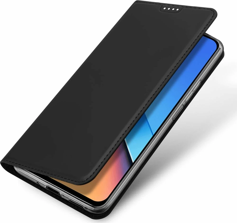 Mbështjellës Dux Ducis Skin Pro për Xiaomi Redmi 12/Redmi 12R, lëkurë ekologjike, i zi