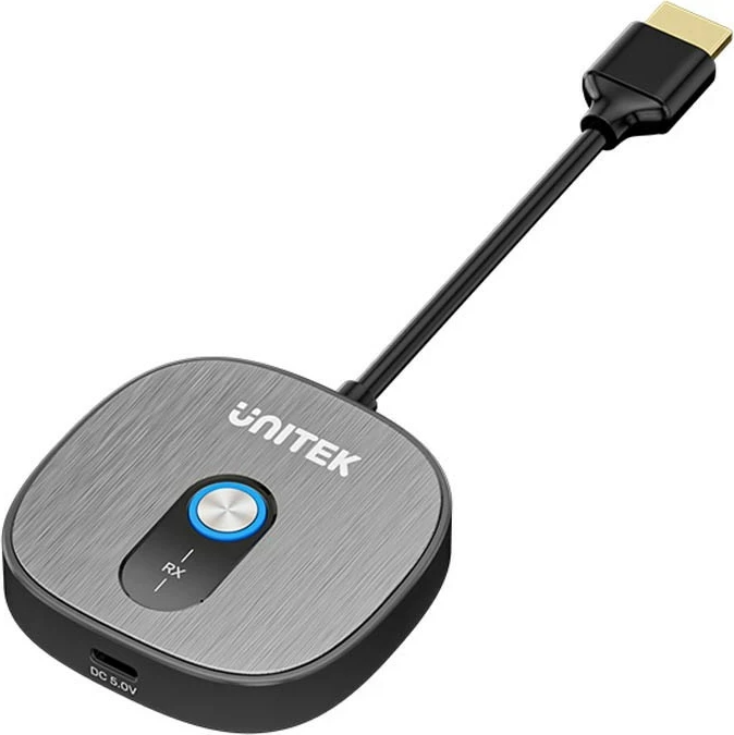 Marrës HDMI wireless Unitek V1711A, FullHD 1080p 60Hz, i zi