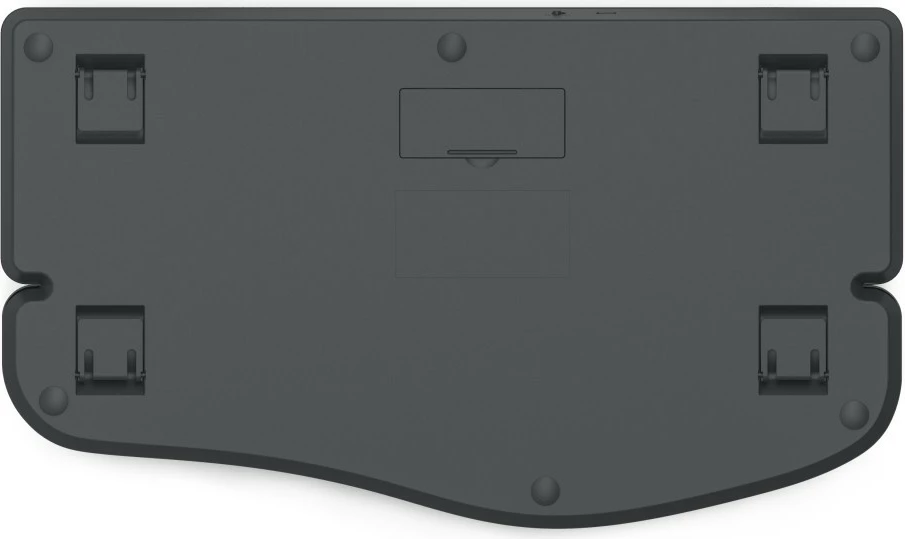 Tastierë ergonomike Hama WK-900 Ergo U8173071 pa kabllo multi-device 3 kanale bateri e rikarikueshme me mbështetje dore e zezë