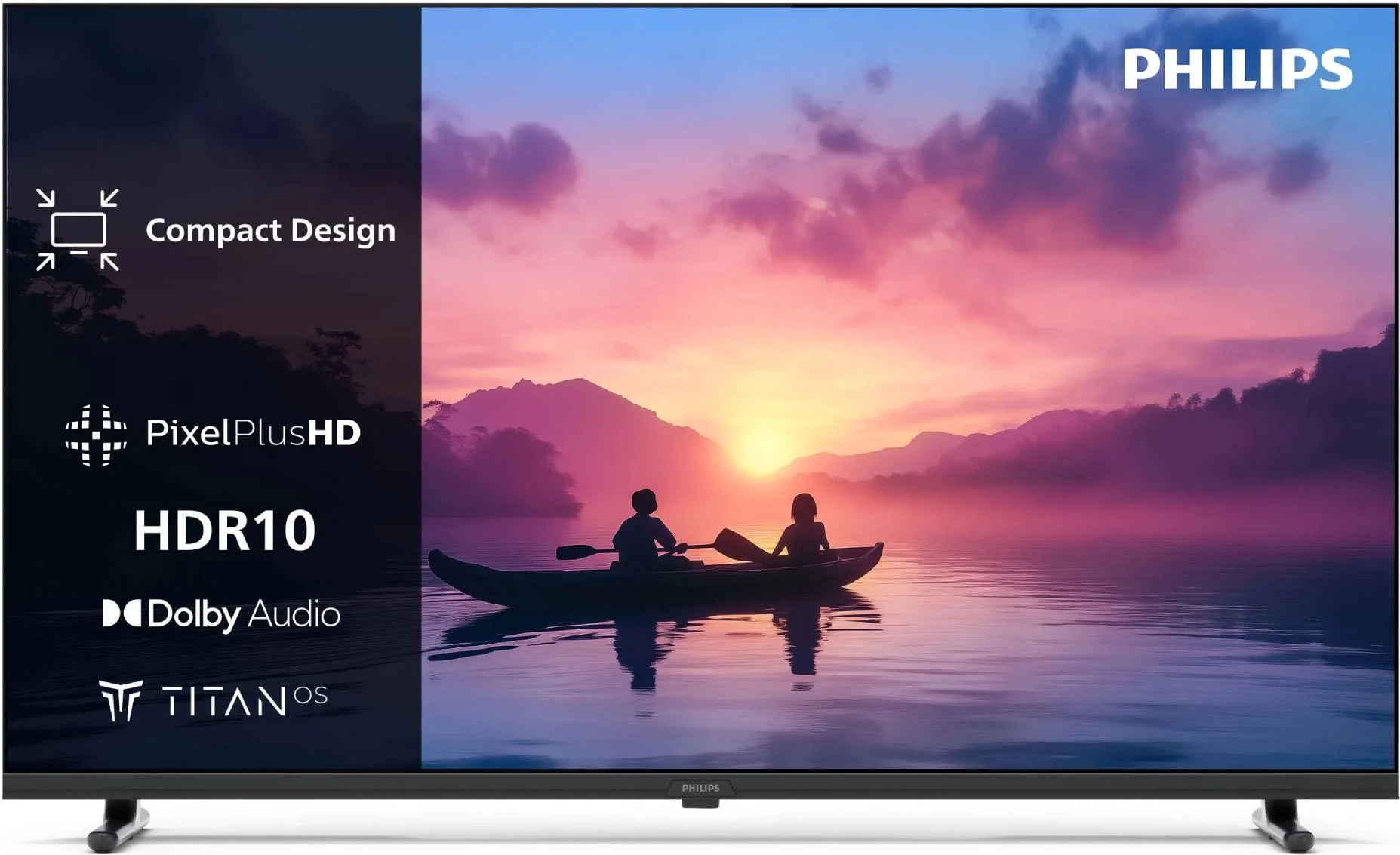 Televizor Smart, Philips 40PFS6000, 40" LED FHD, Titan OS, HDR10, Dolby Audio