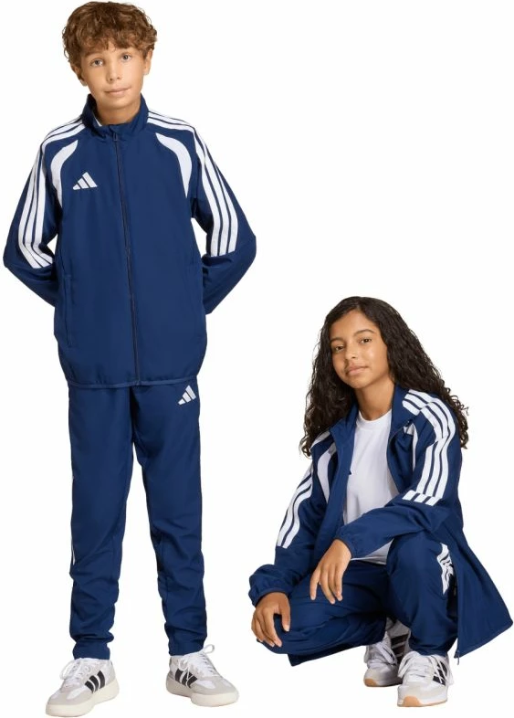 Pantallona për fëmijë adidas, navy blue [Madhësia: 164 cm]