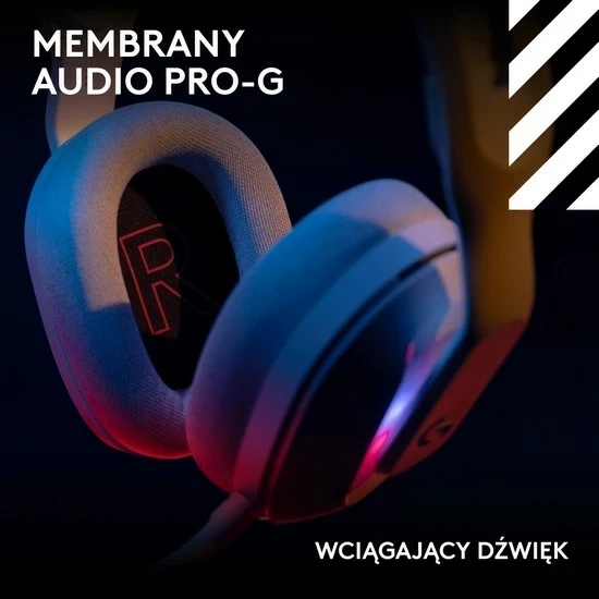 Kufje Logitech A20 X, wireless, Bluetooth, USB-C, të bardha