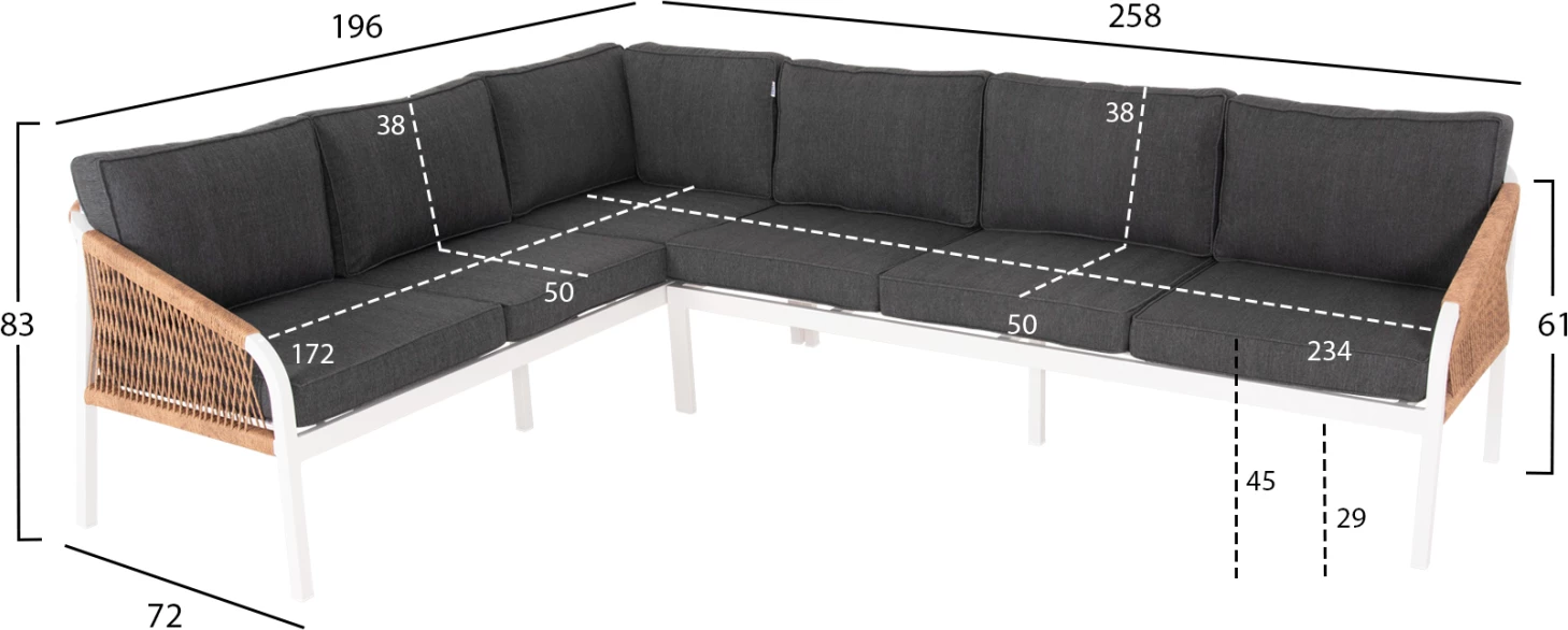 Set ulëse për kopsht MAERLY, i bardhë/antracit