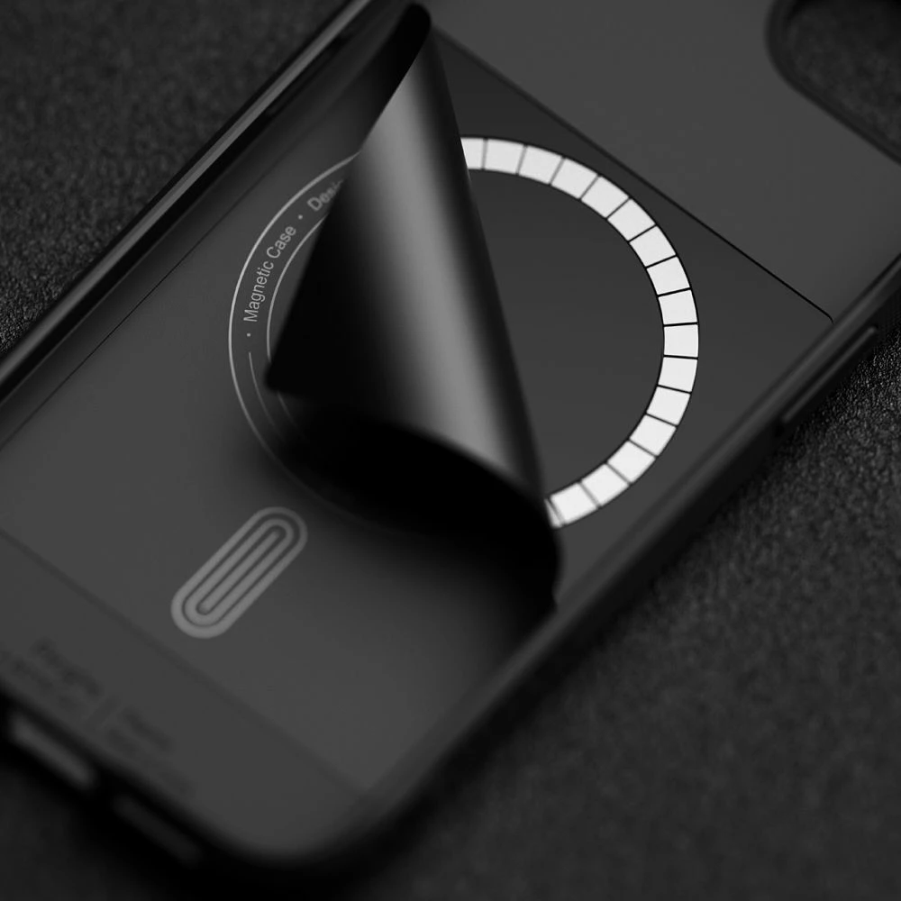 Mbështjellës Ringke Onyx Magnetic MagSafe për iPhone 16e, i zi