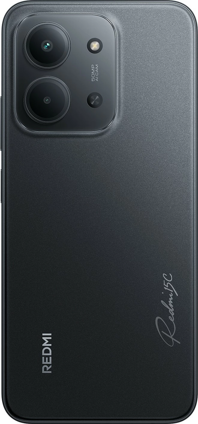Celular Xiaomi Redmi 15C, 4GB RAM, 256GB, dual sim, midnight black