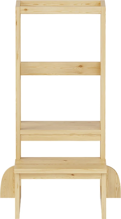 Kullë mësimi për fëmijë Chiquel, stil Montessori, dru pishe, ngjyrë natyrale, 45.7x51x90cm