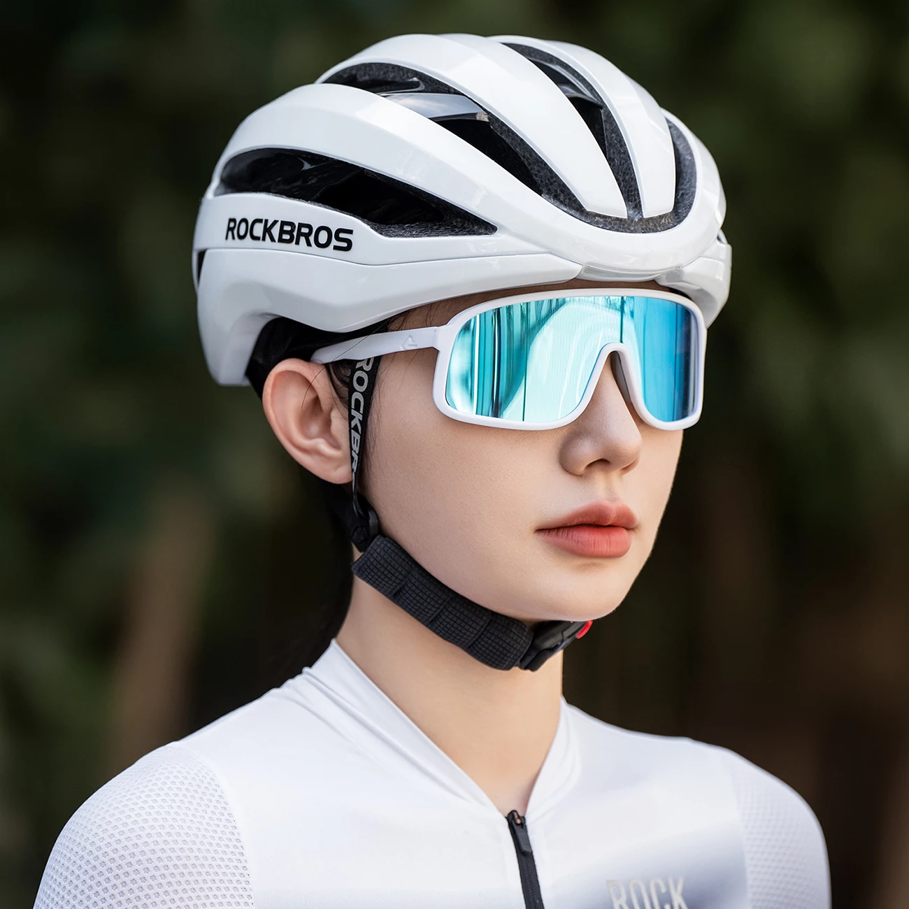 Helmë biçiklete Rockbros LK-79 58–62 cm, e bardhë