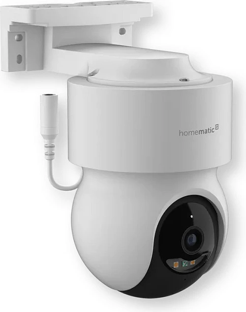 Kamerë sigurie IP Homematic IP HmIP-CO, 5MP, Wi‑Fi, IP65, pan/tilt, e bardhë