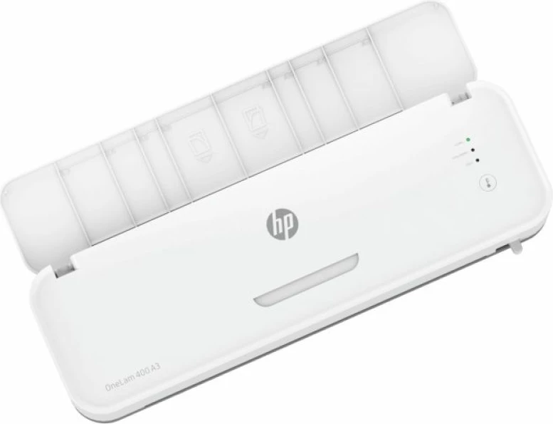 Laminator HP ONELAM 400 A3, i bardhë, set me 15 xhama laminimi