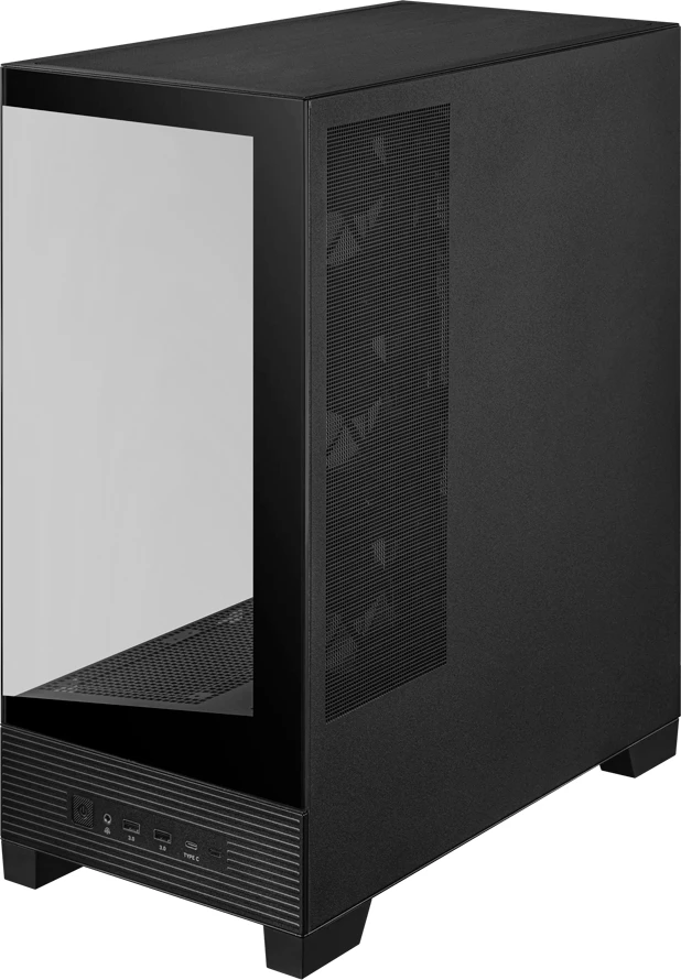 Kasë ASUS A31 PLUS ATX Midi Tower, xham i temperuar, 4x120mm ARGB fanë, USB-C, e zezë