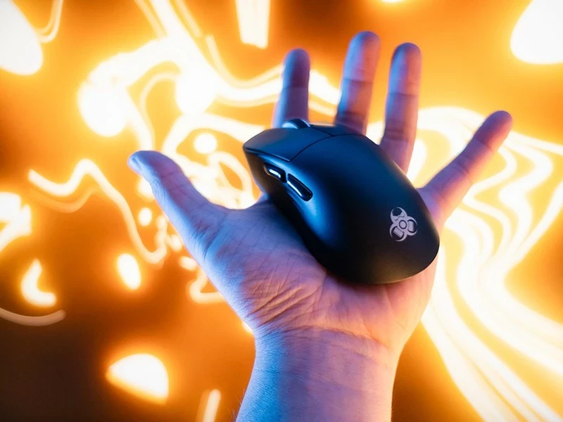 Maus gaming Tracer GameZone Nord, wireless/USB-C, 12000 DPI, e zezë