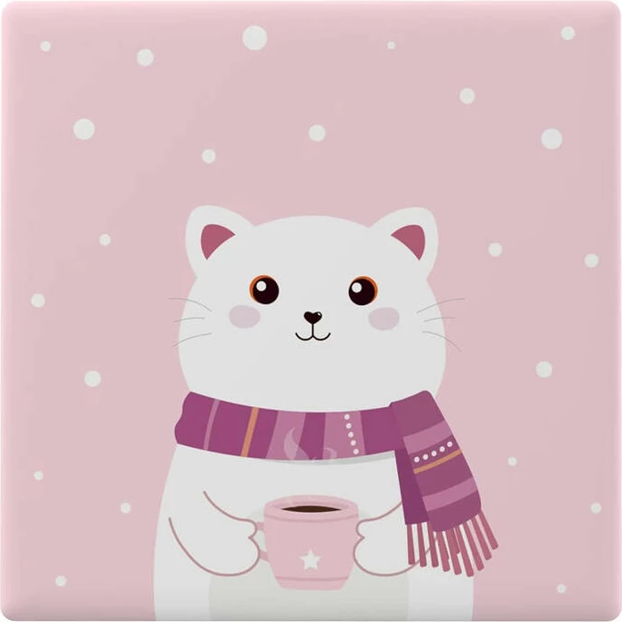 Kapak dekorativ Sonoff T5-1C-86-cartoon për çelës me prekje, plastikë, rozë