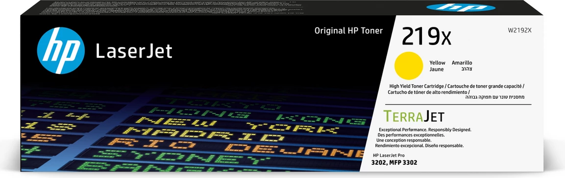 Toner HP 219X (W2192X) XL 2500 faqe, Verdhë