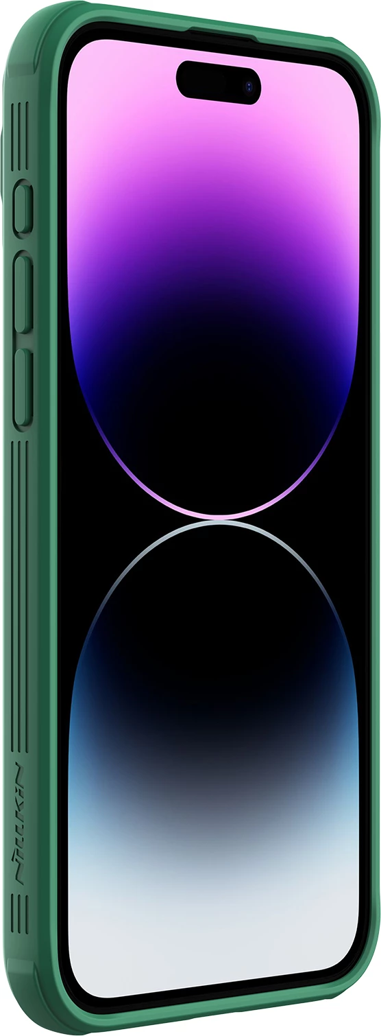 Mbështjellës Nillkin CamShield Pro Magnetic për iPhone 15 Pro, me kapak kamere, Gjelbër