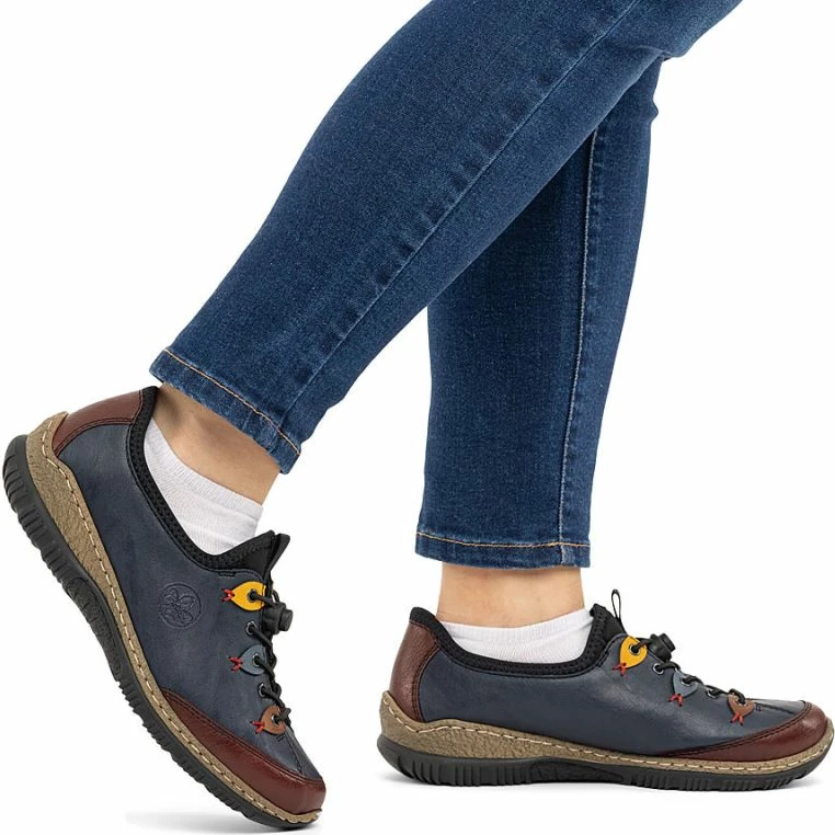 Këpucë slip-on për femra Rieker N3271-35, navy [Madhësia: 37]