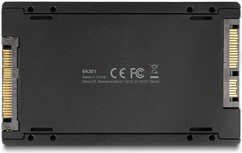 Adapter SSD DeLOCK 64301 U.2 në M.2 NVMe/SATA, 2.5", i zi