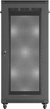 Kabinet rack LANBERG 19" 27U 600x1000mm, në këmbë, dyer të shpuara, i zi