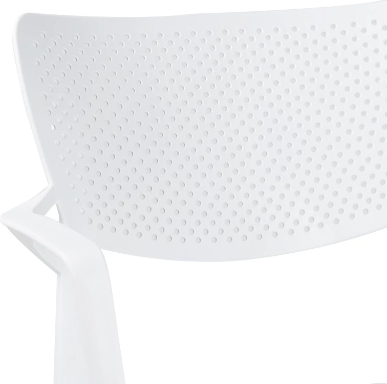 Tavolinë me karrige për terasë Icon-Fontline, 3 copë, PP, ngjyrë e bardhë