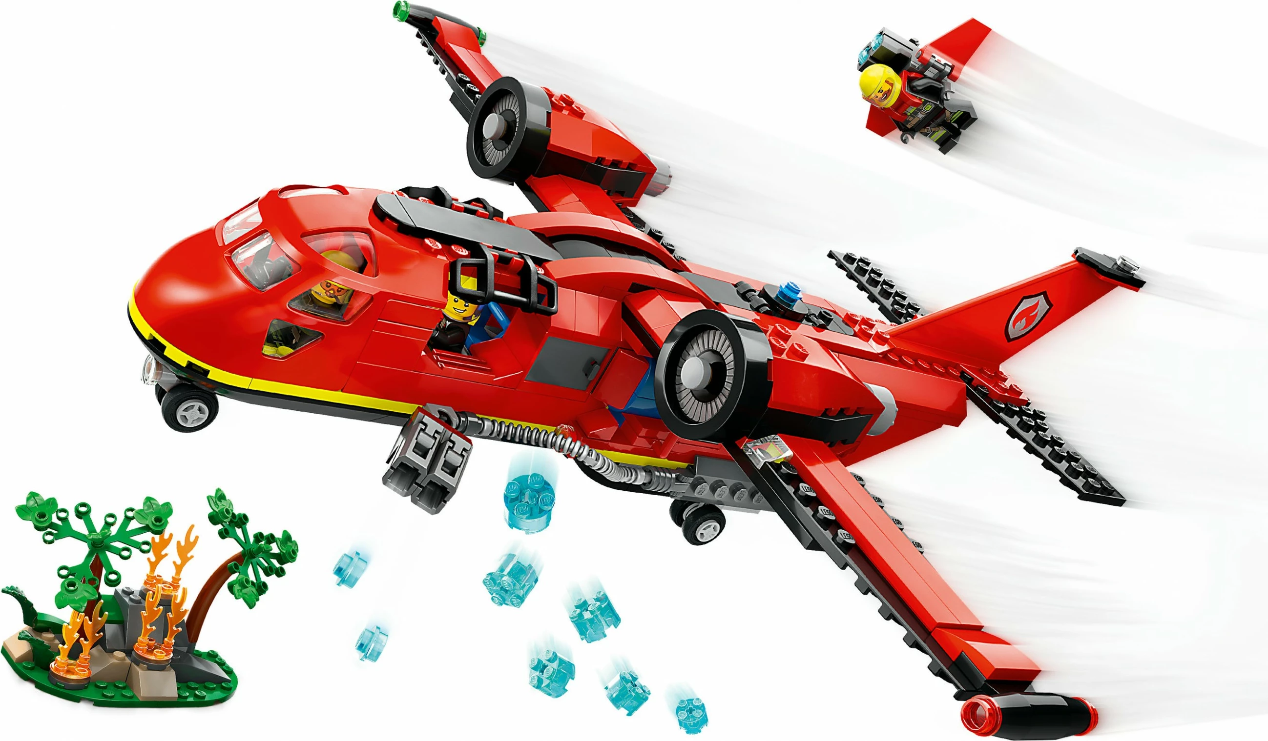 Set ndërtimi LEGO Fire Rescue Plane 60413, 478 pjesë, shumëngjyrësh