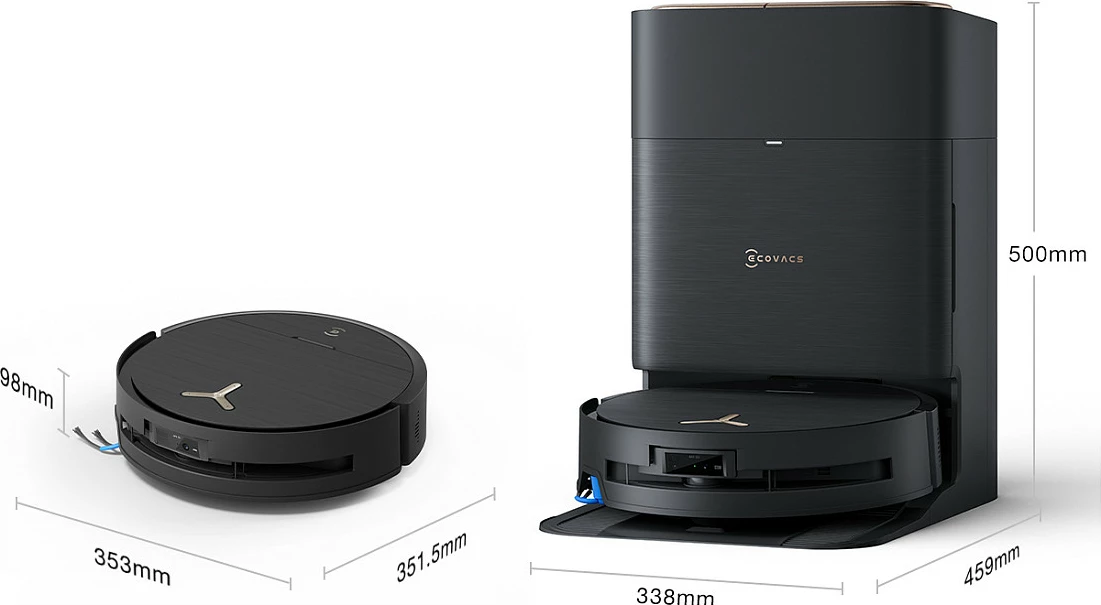 Fshesë robotike ECOVACS Deebot X9 Pro Omni, me larje dyshemeje, stacion bazë, e zezë