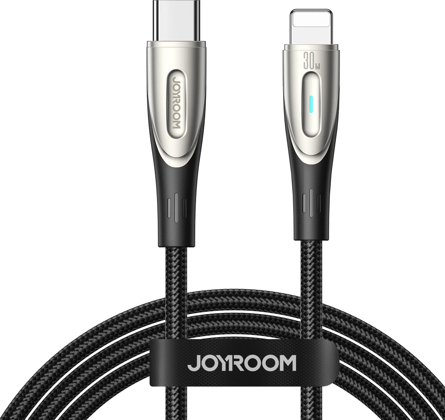 Kabllo Joyroom Star-Light Series SA27-CL3, USB-C në Lightning, 1.2m, 30W, e zezë