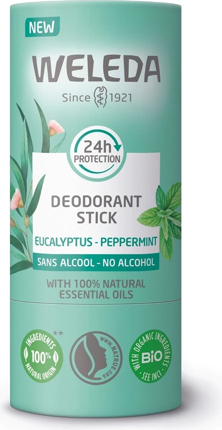 Deodorant stick për femra Weleda Eucalyptus-Mint Pepper 50g