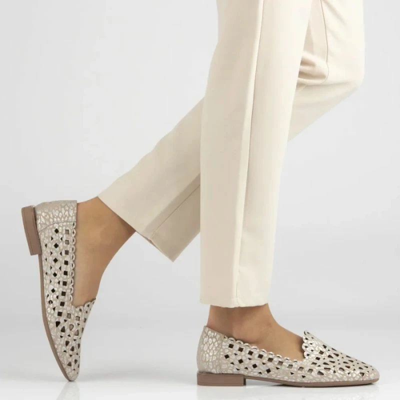 Këpucë të ulëta femra Filippo DP7710, bezhë