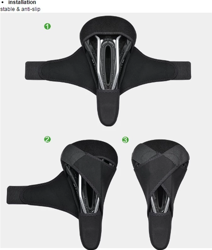 Mbulesë xheli për sedilje biçiklete Rockbros LF047-B, madhësia L, e zezë