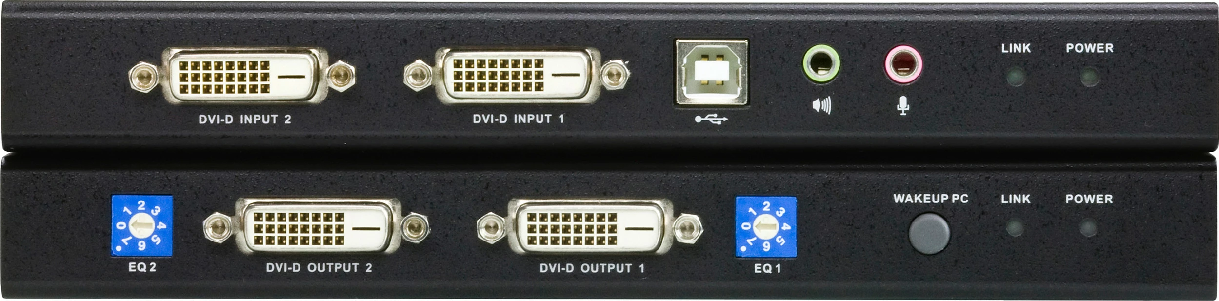 KVM Extender ATEN, Dual View DVI, USB, Audio, RS-232, 60m, zi